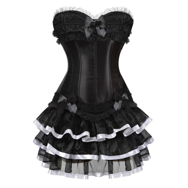 corset lace up halloween costume cosplay dress tutu skirt petticoat showgirl dance dress lingerie bodyshaper bustier, Black;white
corset lace up halloween costume cosplay dress tutu skirt petticoat showgirl dance dress lingerie bodyshaper bustier, Black;white