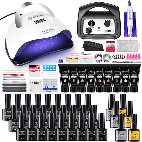 nail art kits set 114w lamp dryer 35000rpm drill machine extensions quick building gel polish soak kit
nail art kits set 114w lamp dryer 35000rpm drill machine extensions quick building gel polish soak kit
