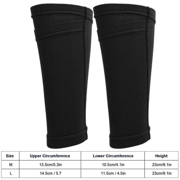 elbow & knee pads 1 pair soccer shin guard socks double layer pad breathable ergonomic sleeve for football training protector, Black;gray
elbow & knee pads 1 pair soccer shin guard socks double layer pad breathable ergonomic sleeve for football training protector, Black;gray