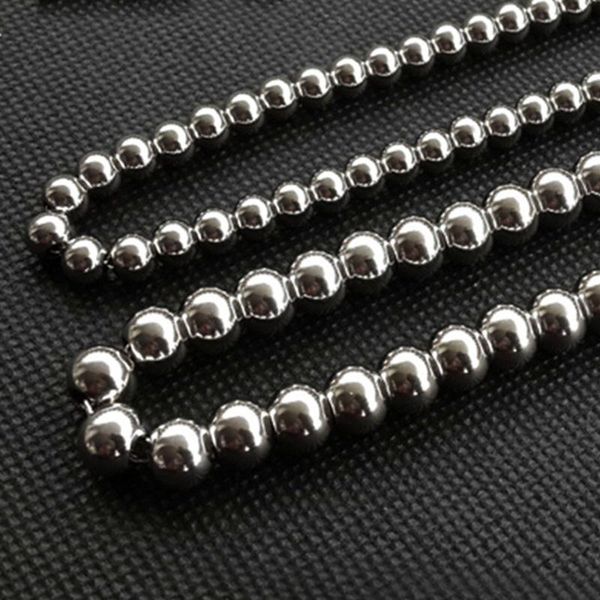 chains mens necklace stainless steel beads necklaces chain hip hop fashion women jewelry gifts for male accessories, Silver
chains mens necklace stainless steel beads necklaces chain hip hop fashion women jewelry gifts for male accessories, Silver