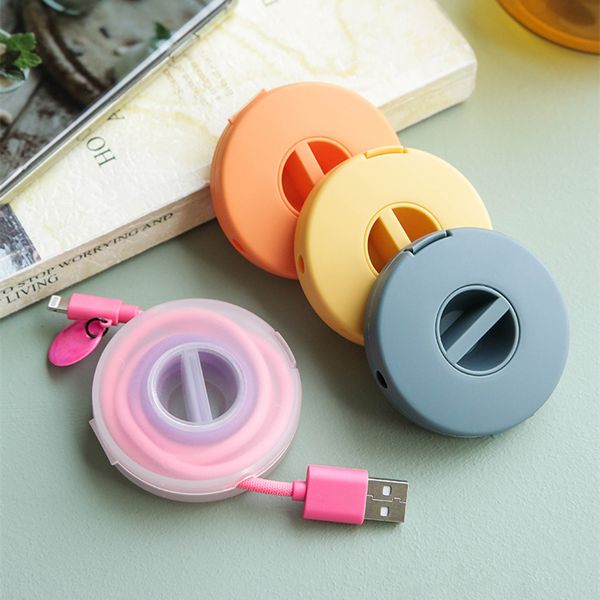 portable round cable winder storage box rotatable cellphone usb data cord line holder container wire management organization
portable round cable winder storage box rotatable cellphone usb data cord line holder container wire management organization