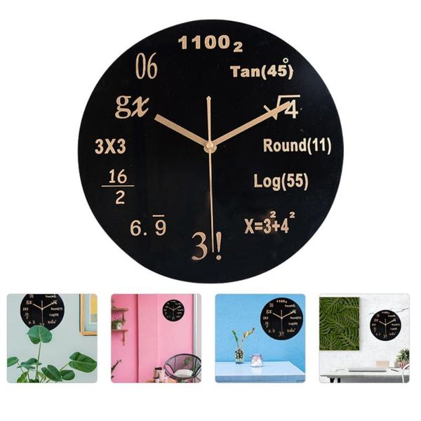 wall clocks mathematical formula clock living room household decorative (black style a shipment without battery)
wall clocks mathematical formula clock living room household decorative (black style a shipment without battery)