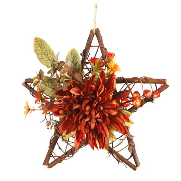 decorative flowers & wreaths 1pc pentagram simulated flower hanging decor thanksgiving day pendant (orange)
decorative flowers & wreaths 1pc pentagram simulated flower hanging decor thanksgiving day pendant (orange)