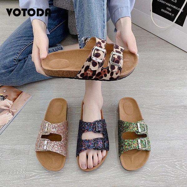 summer women beach sandals bling cork slippers two sangles leopard slides casual non-slip buckle outdoor slip on shoes, Black
summer women beach sandals bling cork slippers two sangles leopard slides casual non-slip buckle outdoor slip on shoes, Black