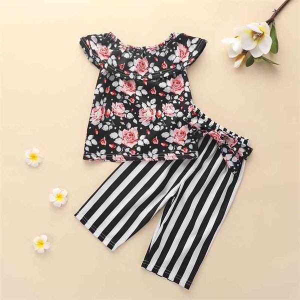 girls clothing children's costumes summer suit kids flower stripe short 2pcs costume for 210528, White
girls clothing children's costumes summer suit kids flower stripe short 2pcs costume for 210528, White