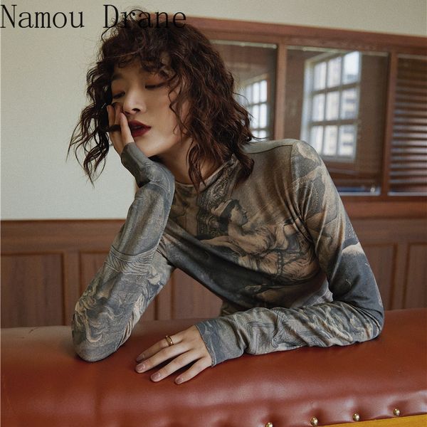 renaissance print vintage turtleneck long sleeve blouse women spandex bodycon ladies clothes 210429, White
renaissance print vintage turtleneck long sleeve blouse women spandex bodycon ladies clothes 210429, White