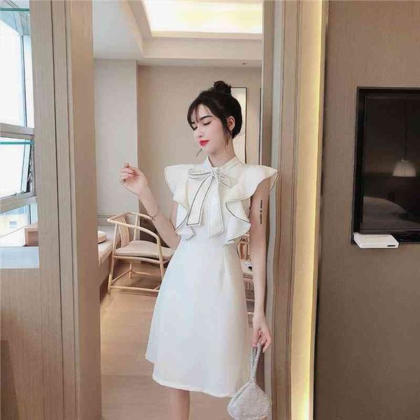 korean clothes summer style ruffles dresses for women white fashion brands ladies bow a-line dress female, Black;gray
korean clothes summer style ruffles dresses for women white fashion brands ladies bow a-line dress female, Black;gray