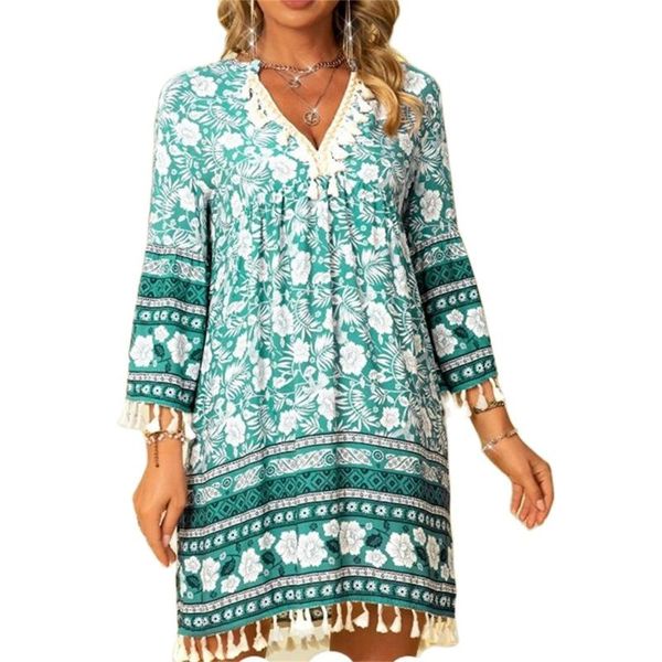 casual dresses women sale loose lace print three-quarter sleeve dress for autumn splice fashion pullover mini ladies vestidos, Black;gray
casual dresses women sale loose lace print three-quarter sleeve dress for autumn splice fashion pullover mini ladies vestidos, Black;gray