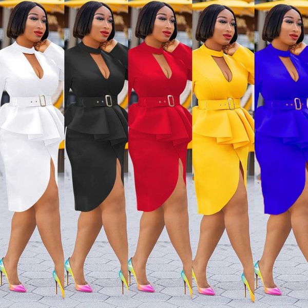 two piece dress autumn winter women suit o neck long sleeve with sashes ruffles mini skirt office lady cm645, White
two piece dress autumn winter women suit o neck long sleeve with sashes ruffles mini skirt office lady cm645, White