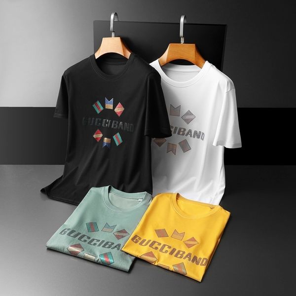 fashion t shirts men's round neck short sleeve mercerized cotton laser drill loose 2021 summer marketing, White;black
fashion t shirts men's round neck short sleeve mercerized cotton laser drill loose 2021 summer marketing, White;black