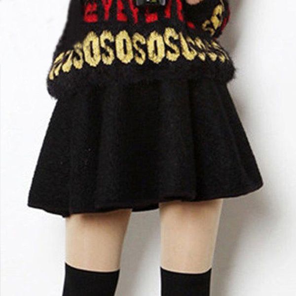 skirts women 19fw black basic tweed casual a-line mini skirt elastic waist
skirts women 19fw black basic tweed casual a-line mini skirt elastic waist