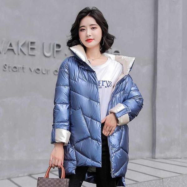 women's down & parkas 2021 glossy winte women autumn cotton-padded warm jackets windpoof loose fashion coats female irregular clothing, Black
women's down & parkas 2021 glossy winte women autumn cotton-padded warm jackets windpoof loose fashion coats female irregular clothing, Black