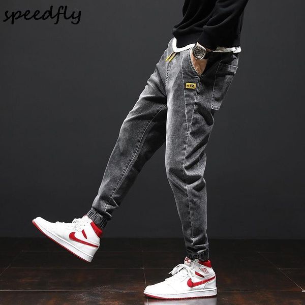 women's jeans fashion streetwear men loose fit spliced designer denim cargo pants harem japanese style hip hop joggers, Blue
women's jeans fashion streetwear men loose fit spliced designer denim cargo pants harem japanese style hip hop joggers, Blue