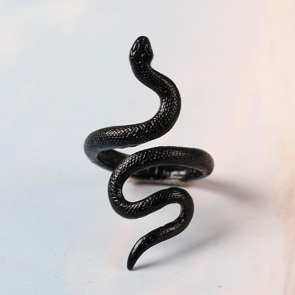 cluster rings for men women punk goth snake ring exaggerated black plated gothic adjustable party gift jewelry mujer bijoux, Golden;silver
cluster rings for men women punk goth snake ring exaggerated black plated gothic adjustable party gift jewelry mujer bijoux, Golden;silver