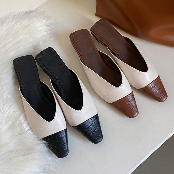 2021 Women Slippers New Spring Flat Heel Sandals Slippers Slides Shoes Woman Fashion Slip On Mules Female Casual Career Shoes, Brown
2021 Women Slippers New Spring Flat Heel Sandals Slippers Slides Shoes Woman Fashion Slip On Mules Female Casual Career Shoes, Brown