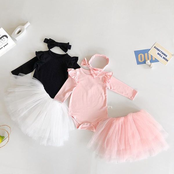 clothing sets autumn kids girl suit clothes infant baby girls long sleeve pure color rompers + tulle skirt hair band, White
clothing sets autumn kids girl suit clothes infant baby girls long sleeve pure color rompers + tulle skirt hair band, White