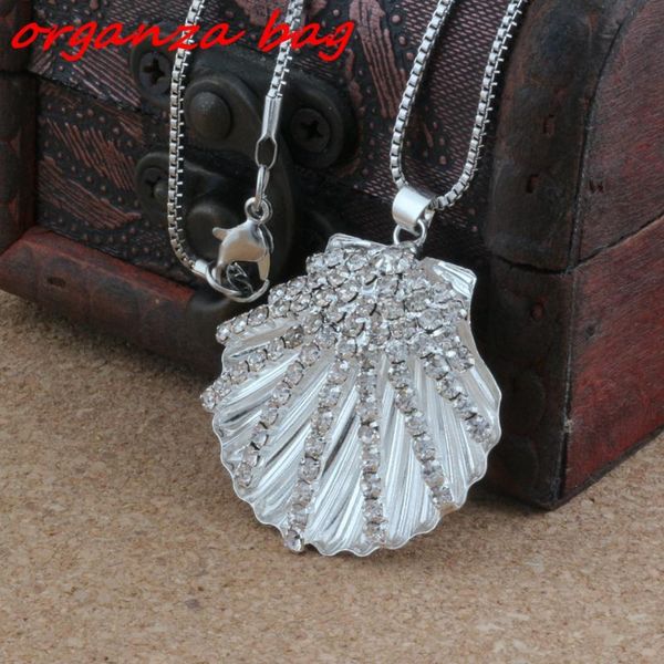 pendant necklaces 1pcs/ lot silver plated rhinestones shell charm 24 inches chains jewelry diy a-233d
pendant necklaces 1pcs/ lot silver plated rhinestones shell charm 24 inches chains jewelry diy a-233d
