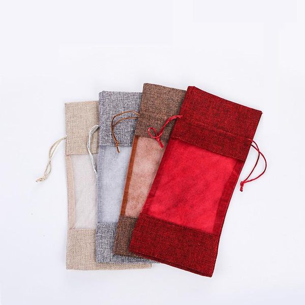 gift wrap red wine packaging open window drawstring bags transparent mesh imitation sack portable box 14Ã30cm
gift wrap red wine packaging open window drawstring bags transparent mesh imitation sack portable box 14Ã30cm