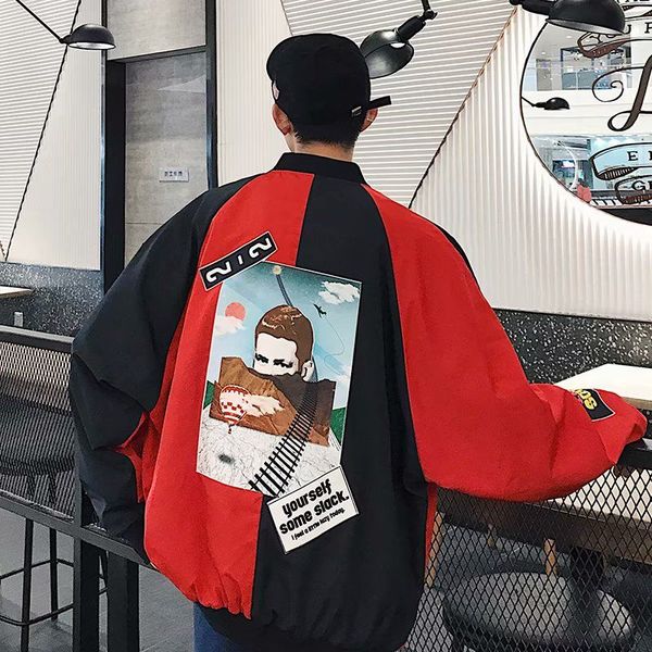 new street print womens jacket hip hop plus size loose jackets and coats ladies all-match casual sun protection clothing 2021, Black;brown
new street print womens jacket hip hop plus size loose jackets and coats ladies all-match casual sun protection clothing 2021, Black;brown