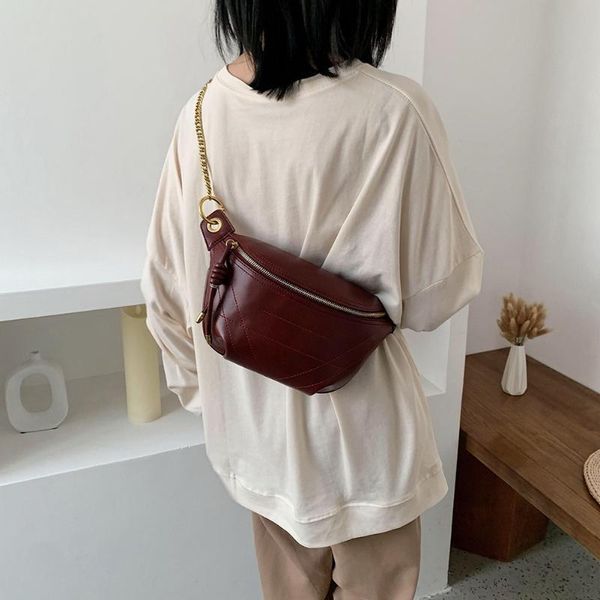 retro women chain fanny chest bag pu leather zipper waist packs ladies street crossbody belt bags 2021 designed
retro women chain fanny chest bag pu leather zipper waist packs ladies street crossbody belt bags 2021 designed