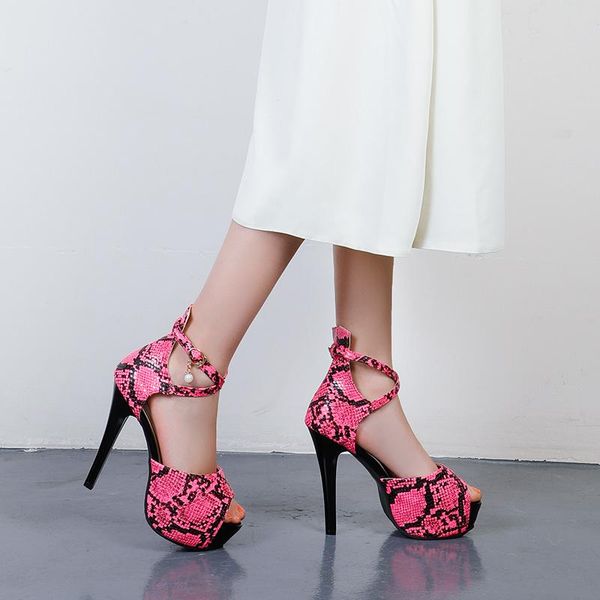 women's high heels sandals summer 2021 peep toe buckle strap femme shoes fashion ladies hollow out animal prints woman, Black
women's high heels sandals summer 2021 peep toe buckle strap femme shoes fashion ladies hollow out animal prints woman, Black