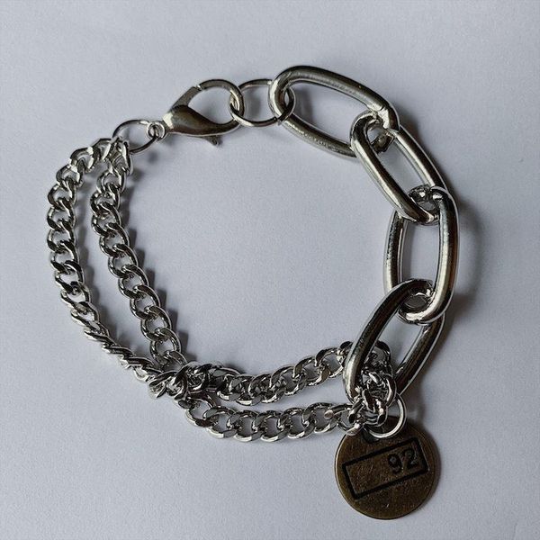 fashion personality metal multi-layer bracelet double men and women link, chain, Black
fashion personality metal multi-layer bracelet double men and women link, chain, Black