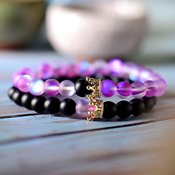 beaded, strands amader natural moonstone beads couple bracelets men cz charm gold copper crown bracelet for women lover beaded ab249, Black
beaded, strands amader natural moonstone beads couple bracelets men cz charm gold copper crown bracelet for women lover beaded ab249, Black