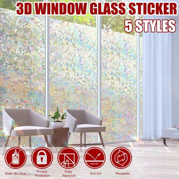 window stickers 45*200cm 3d frosted glass sticker privacy decorative film non-adhesive static rainbow clings decoration uv blocking
window stickers 45*200cm 3d frosted glass sticker privacy decorative film non-adhesive static rainbow clings decoration uv blocking