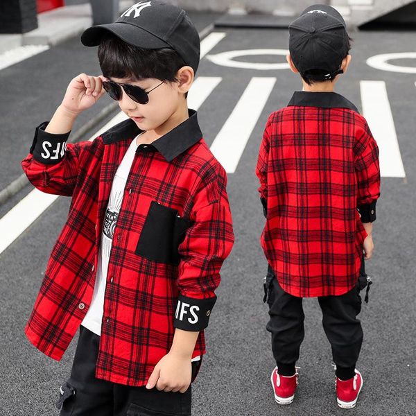 shirts boy's plaid shirt boys spring casual boy with irregular hem check in soft and comfortable, White;black
shirts boy's plaid shirt boys spring casual boy with irregular hem check in soft and comfortable, White;black