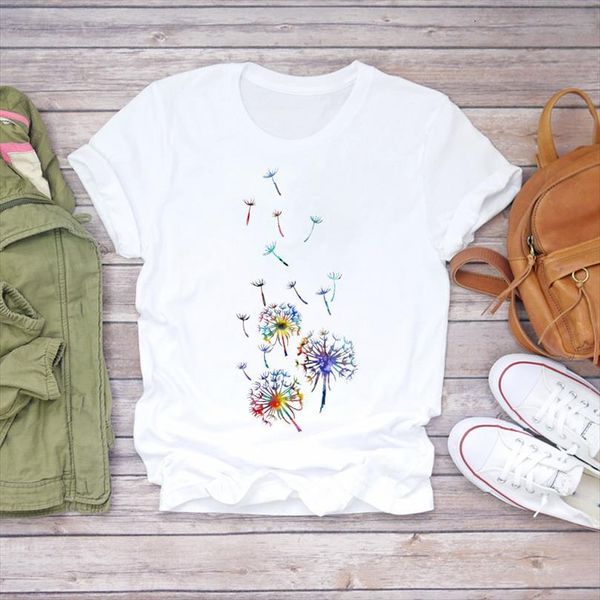 and women clothing dandelion mens plant color womens printing 90s ladies print graphic female tee, White;black
and women clothing dandelion mens plant color womens printing 90s ladies print graphic female tee, White;black