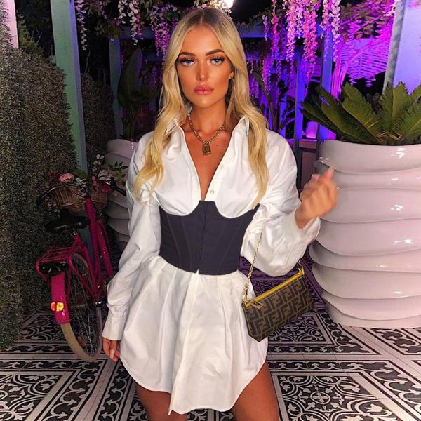 belts 2021 women's corset vintage waist belt solid color black white wide elastic tie bodycon waspie for shaping bodies, Black;brown
belts 2021 women's corset vintage waist belt solid color black white wide elastic tie bodycon waspie for shaping bodies, Black;brown