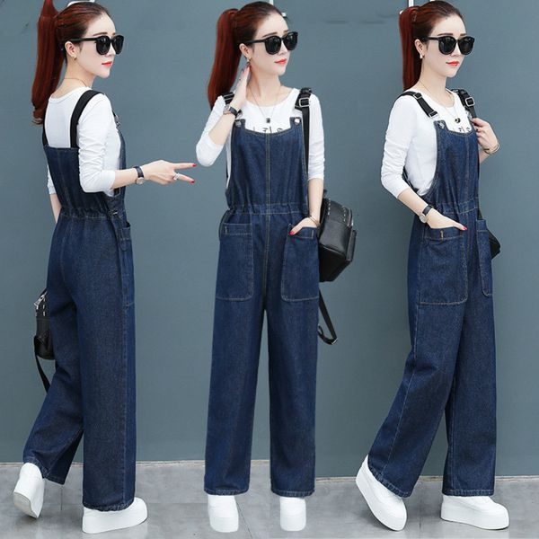 women's jumpsuits & rompers fashion women sleeveless denim jeans high street playsuits overalls straps jumpsuit romper wide leg tr, Black;white
women's jumpsuits & rompers fashion women sleeveless denim jeans high street playsuits overalls straps jumpsuit romper wide leg tr, Black;white