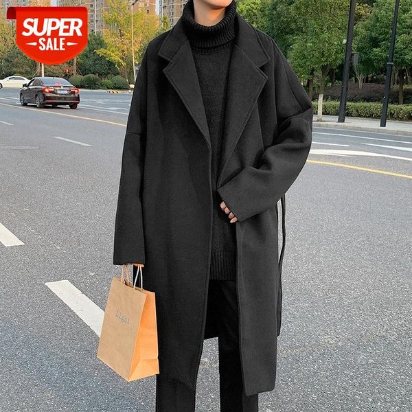 thick mid-length woolen coat male korean style trendy couple bf wind loose #4g1o, Black;brown
thick mid-length woolen coat male korean style trendy couple bf wind loose #4g1o, Black;brown