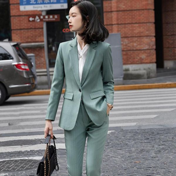 suit women conjuntos femininos full sleeve two pockets green blazer trouserss 2 piece set for woman autumn winter office cloth women's, White
suit women conjuntos femininos full sleeve two pockets green blazer trouserss 2 piece set for woman autumn winter office cloth women's, White