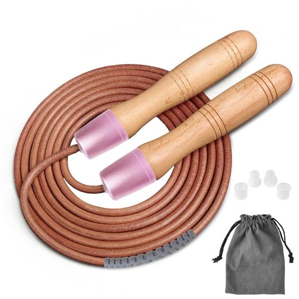 jump ropes skipping rope jumping wooden handle leather for exercise fitness 3meters/9.84ft adjustable length
jump ropes skipping rope jumping wooden handle leather for exercise fitness 3meters/9.84ft adjustable length