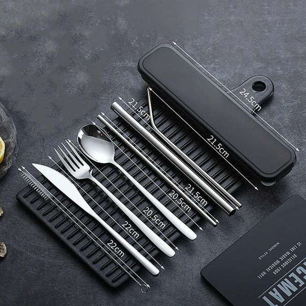 flatware sets 9pcs stainless steel cutlery set rose gold rainbow black portable travel dinnerware fork spoon chopsticks kitchen tableware ki
flatware sets 9pcs stainless steel cutlery set rose gold rainbow black portable travel dinnerware fork spoon chopsticks kitchen tableware ki