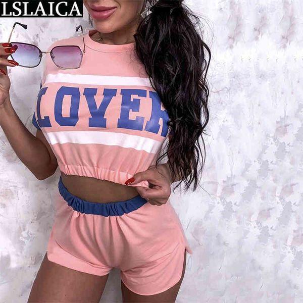 fashion two piece set short sleeve t shirt for women crop biker shorts sweatsuit casual sportswear outfits summer 210520, White
fashion two piece set short sleeve t shirt for women crop biker shorts sweatsuit casual sportswear outfits summer 210520, White