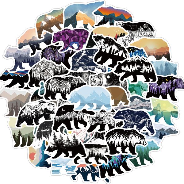 50pcs mountain and bear animals stickers non-random car bike luggage sticker lapskateboard motor water bottle snowboard wall decal kids gift
50pcs mountain and bear animals stickers non-random car bike luggage sticker lapskateboard motor water bottle snowboard wall decal kids gift