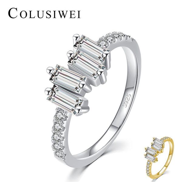 cluster rings colusiwei genuine 925 sterling silver geometric cut rectangle zirconia irregular ring for women bride wedding bands jewelry, Golden;silver
cluster rings colusiwei genuine 925 sterling silver geometric cut rectangle zirconia irregular ring for women bride wedding bands jewelry, Golden;silver