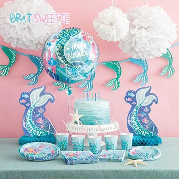 packaging dinner service mermaid party disposable tableware set napkins plates cups baby girls happy birthday banner decorations balloons
packaging dinner service mermaid party disposable tableware set napkins plates cups baby girls happy birthday banner decorations balloons