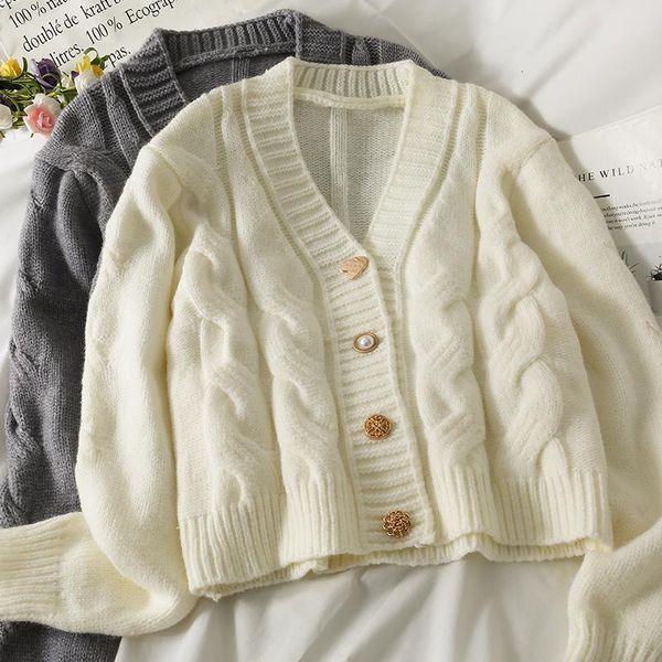 women's knits & tees sweater autumn 2021 long-sleeved loose-fitting thin single-breasted cardigan linen pattern solid color, White
women's knits & tees sweater autumn 2021 long-sleeved loose-fitting thin single-breasted cardigan linen pattern solid color, White