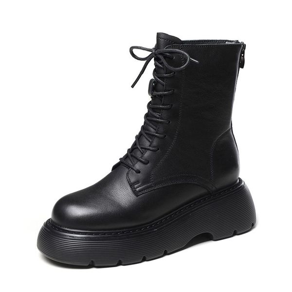 new women ankle boots real leather womens shoes winter fashion cool short boots thick bottom women footwear size 35-40, Black
new women ankle boots real leather womens shoes winter fashion cool short boots thick bottom women footwear size 35-40, Black