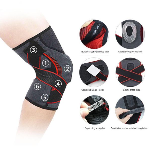 elbow & knee pads ly sports silicone spring compression breathable wear resistant basketball protectors s66, Black;gray
elbow & knee pads ly sports silicone spring compression breathable wear resistant basketball protectors s66, Black;gray