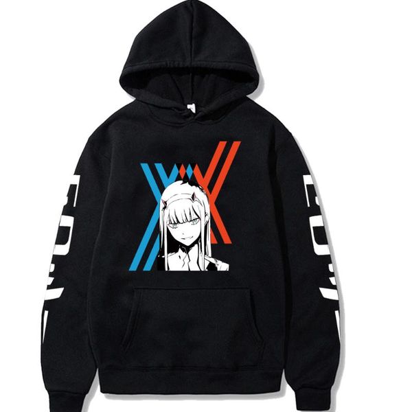 men's hoodies & sweatshirts anime darling in the franxx zero two print hoodie long sleeve cosplay striped hooded sweatshirt pullover, Black
men's hoodies & sweatshirts anime darling in the franxx zero two print hoodie long sleeve cosplay striped hooded sweatshirt pullover, Black