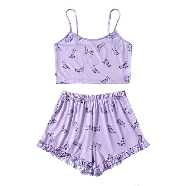 summer women pajama set cute printed pattern pajamas suspenders night homewear sleeveless and shorts 2-piece set, Black;red
summer women pajama set cute printed pattern pajamas suspenders night homewear sleeveless and shorts 2-piece set, Black;red