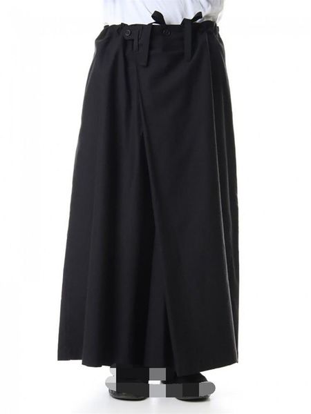men's pants pant skirt casual wide leg spring and autumn black elastic waist long design fashion irregular asymmetry
men's pants pant skirt casual wide leg spring and autumn black elastic waist long design fashion irregular asymmetry