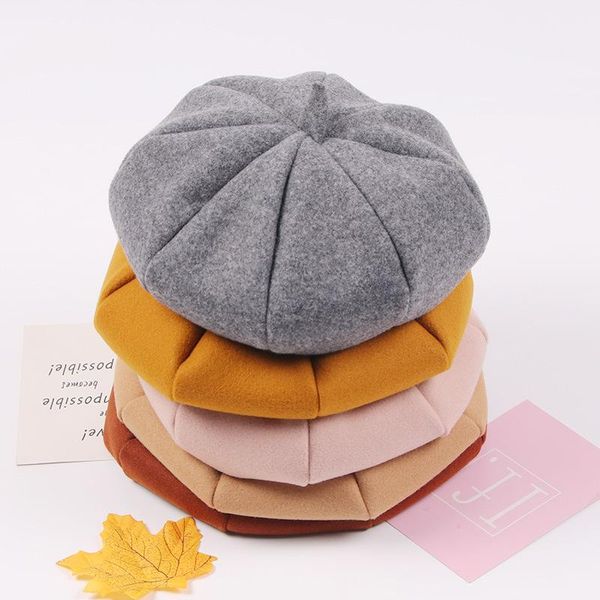 autumn winter children beanies cap kids beret paintercute wool hat for girls vintage hair double layer accessories caps & hats, Yellow
autumn winter children beanies cap kids beret paintercute wool hat for girls vintage hair double layer accessories caps & hats, Yellow