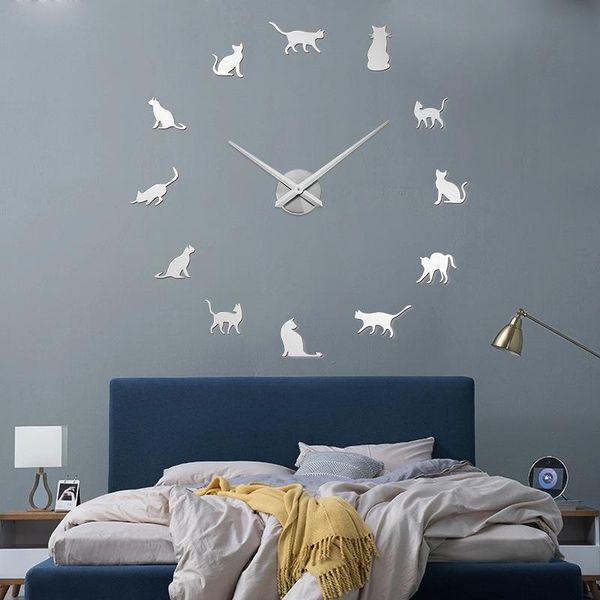 wall clocks watch kittens 3d diy clock playful cat shape big needles girl room kit decoration frameless cats silhouette art
wall clocks watch kittens 3d diy clock playful cat shape big needles girl room kit decoration frameless cats silhouette art