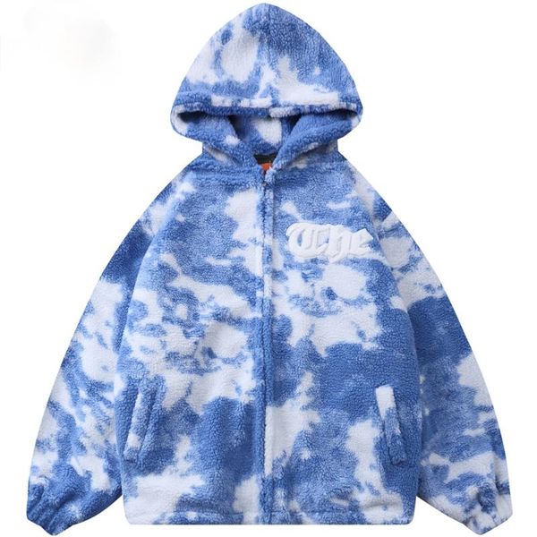 men's jackets tie dye cloud print zipper wool fleece jacket men winter warm oversized hip hop hoodie coats harajuku couple streetwear, Black;brown
men's jackets tie dye cloud print zipper wool fleece jacket men winter warm oversized hip hop hoodie coats harajuku couple streetwear, Black;brown