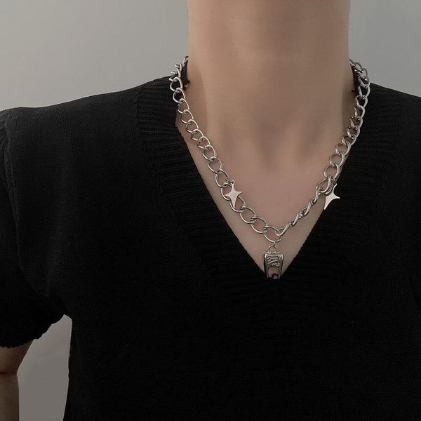 chokers allme romantic silver color tooth cross pendant necklace for women chunky cuban chain letter print necklaces 2021, Golden;silver
chokers allme romantic silver color tooth cross pendant necklace for women chunky cuban chain letter print necklaces 2021, Golden;silver